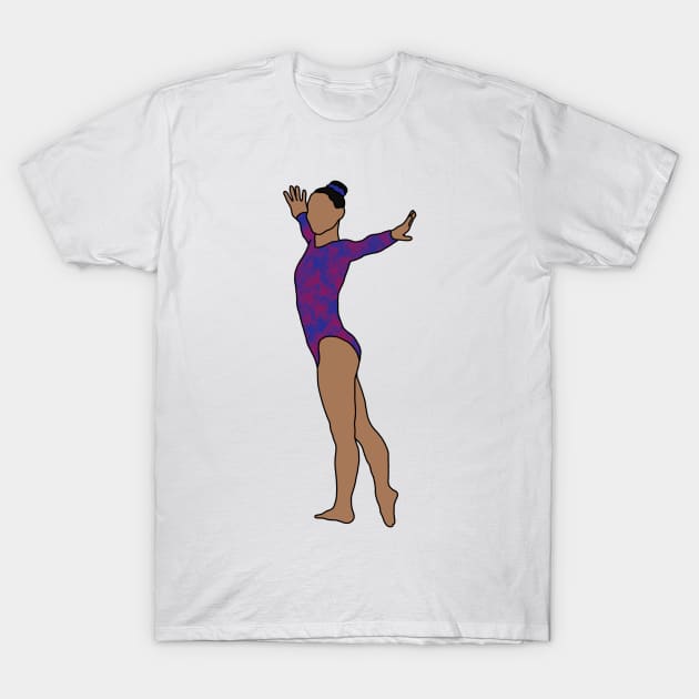 Kara Eaker Gymnastics Drawing T-Shirt by GrellenDraws